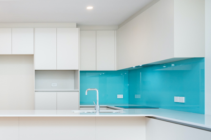 Kitchen Splashback Blue Gold Coast