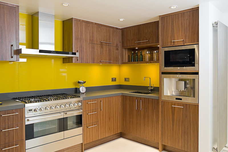 Contemporary Painted Glass Splashback Gold Coast